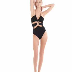 Costume intero Cotazur in maglia a rete lurex