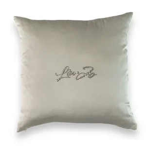 Cuscino arredo 40x40 Liu Jo in raso Tinta unita BASICO Bianco