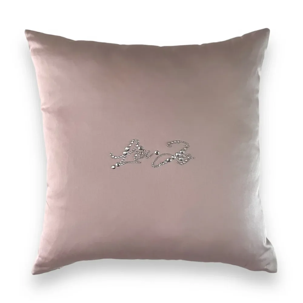 Cuscino arredo 40x40 Liu Jo in raso Tinta unita BASICO Rosa