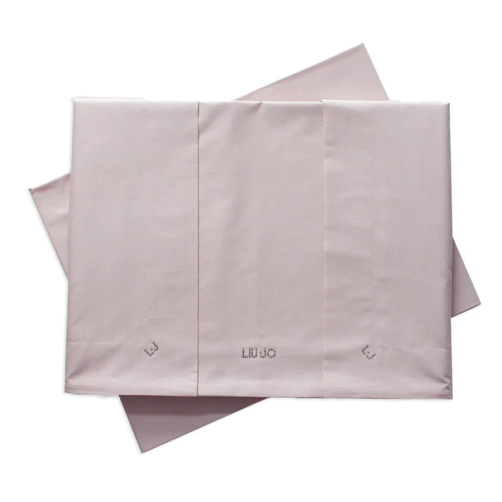 Liu Jo Completo Lenzuola Matrimoniale in Puro Cotone Antonia Rosa