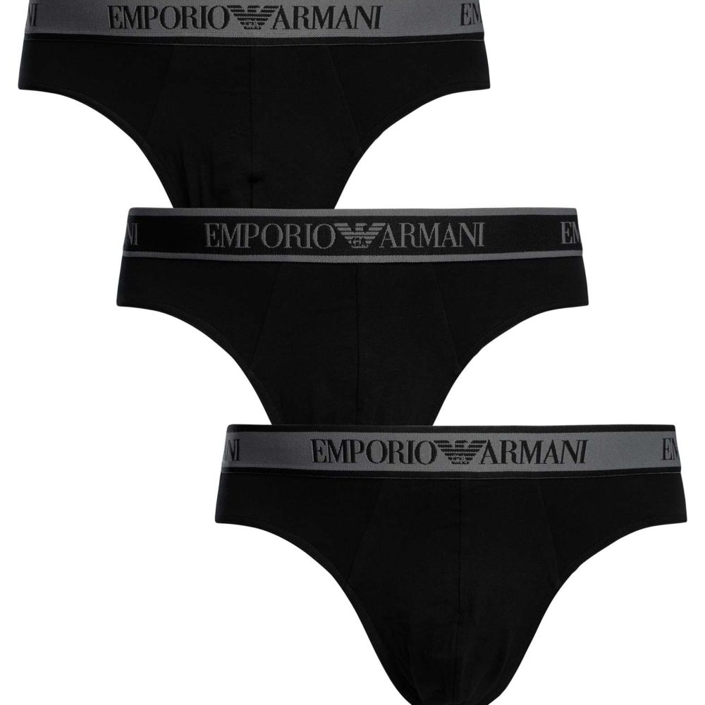 Tris slip uomo emporio Armani neri A10779