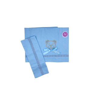 Completo culla 3pz babybea Liu Jo azzurro