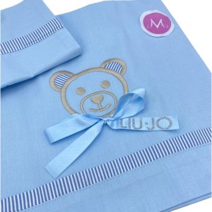 Completo 3 pz letti babybea azzurro
