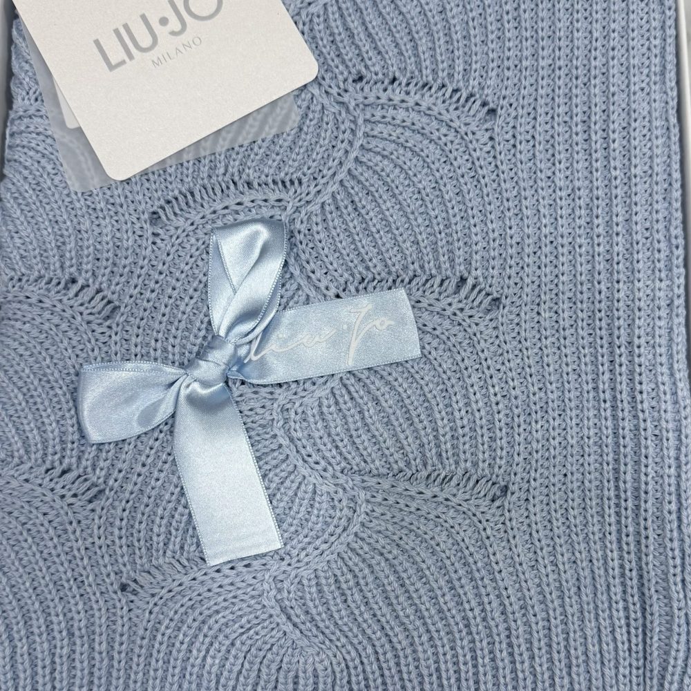 Copertina lana wav Liu Jo azzurra