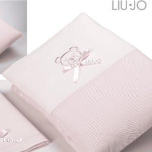 Copri piumino culla Liu Jo 4 pz babybear rosa
