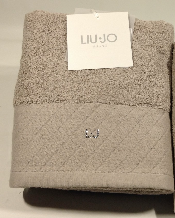 Telo bagno Liu Jo diagonal sabbia