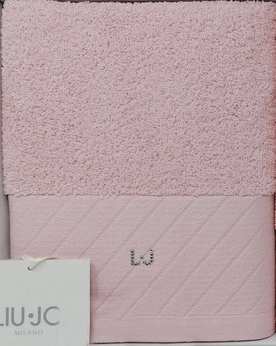 Telo bagno Liu Jo diagonal rosa