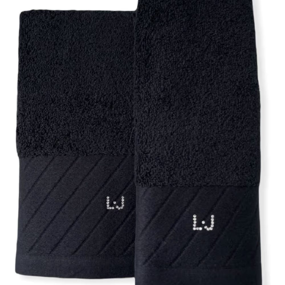 Telo bagno Liu Jo diagonal nero