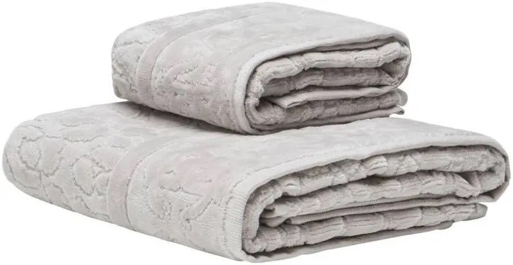 Coppia asciugamani 1+1 Roberto Cavalli Grey
