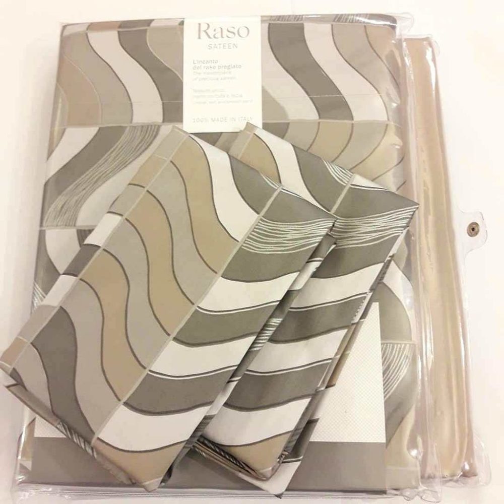 Somma raso sateen coppia lenzuola matrimoniali