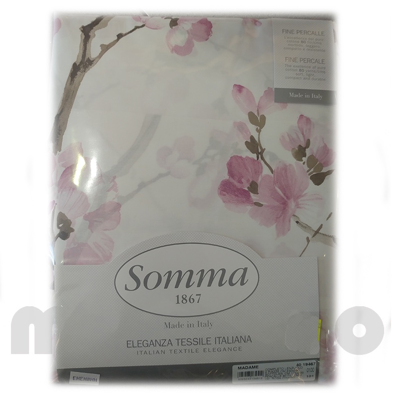Somma percalle coppia lenzuola matrimoniali Eloise