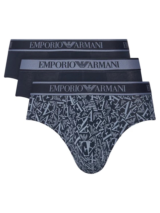 Tris slip uomo emporio Armani blu verde azzurra