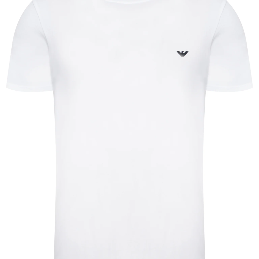 Emporio Armani 2 Pack Lounge Crew Neck T-Shirt Bianco AF1432