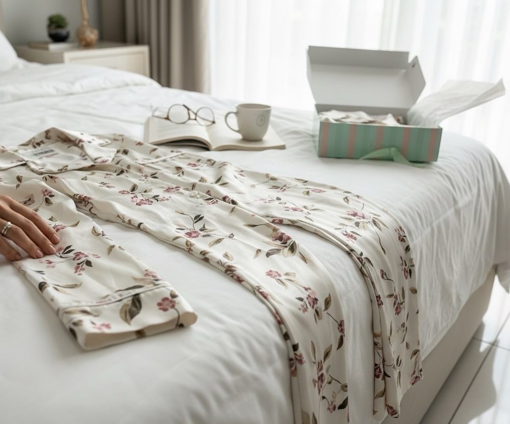 Pigiama donna raso filo D’Angelo flora