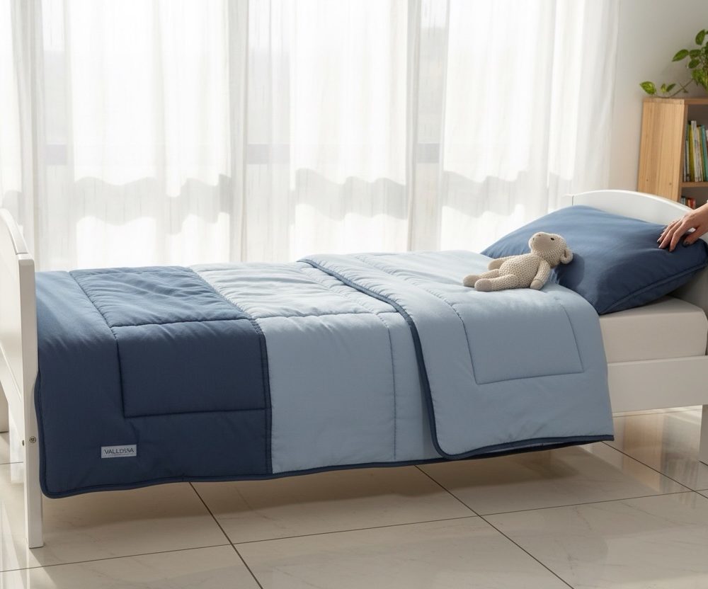 Trapunta singola vallesusa azzurra inside