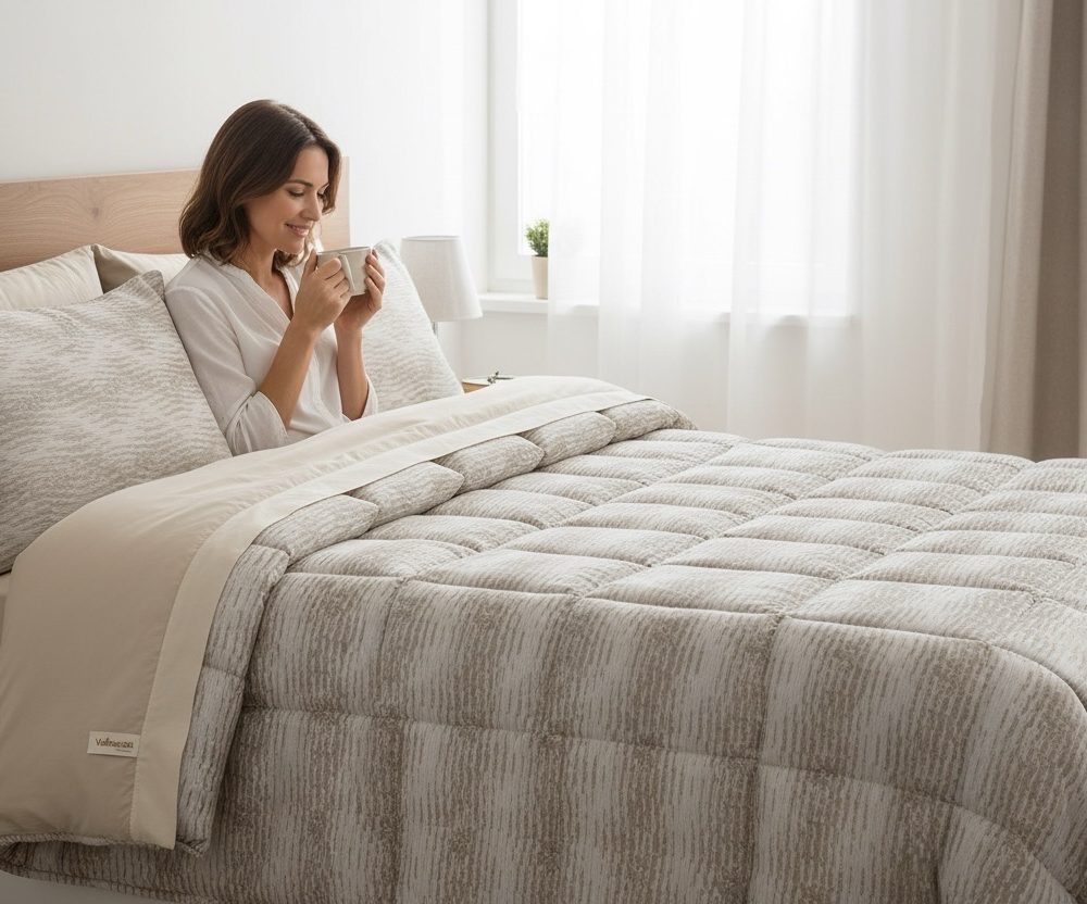 Trapunta matrimoniale vallesusa gacquard conchiglia Emily