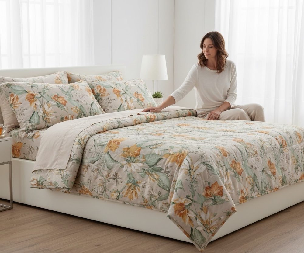 Trapunta matrimoniale gabel profumo di lavanda champagne