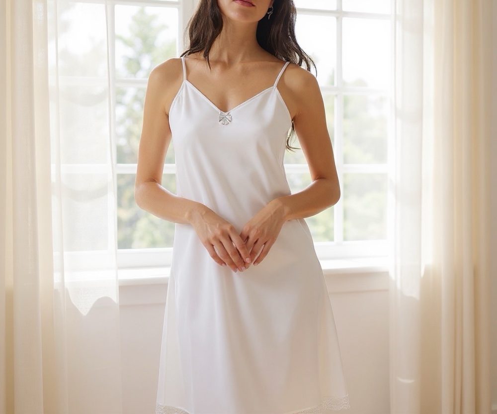 Camicia da notte raso Liu Jo latte