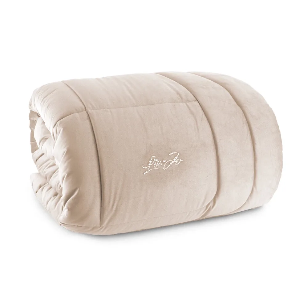 Trapunta matrimoniale Liu Jo velluto Sabbia