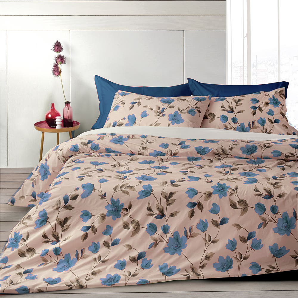 Completo copripiumino MATRIMONIALE SOMMA Brigitte inchiostro