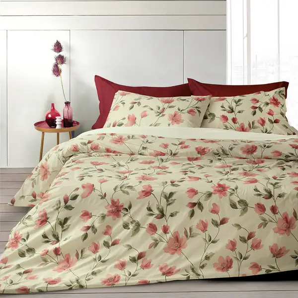 Completo Copripiumino Matrimoniale Somma Brigitte Zenzero