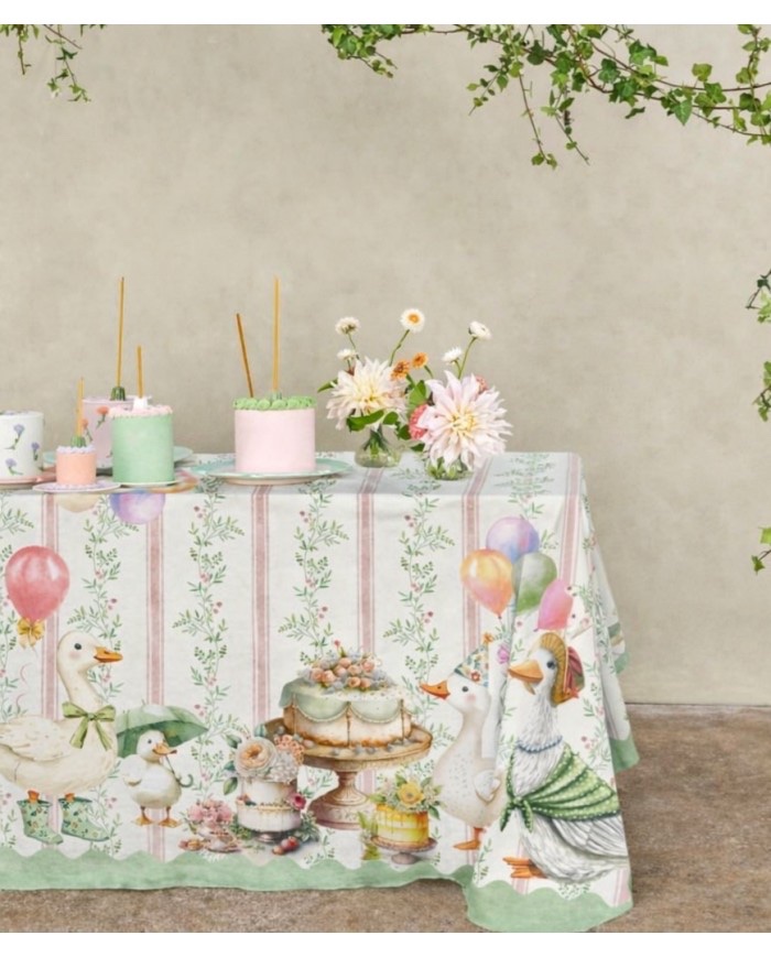 Tovaglia paperina Maestri cotonieri 12 posti misura 155x250