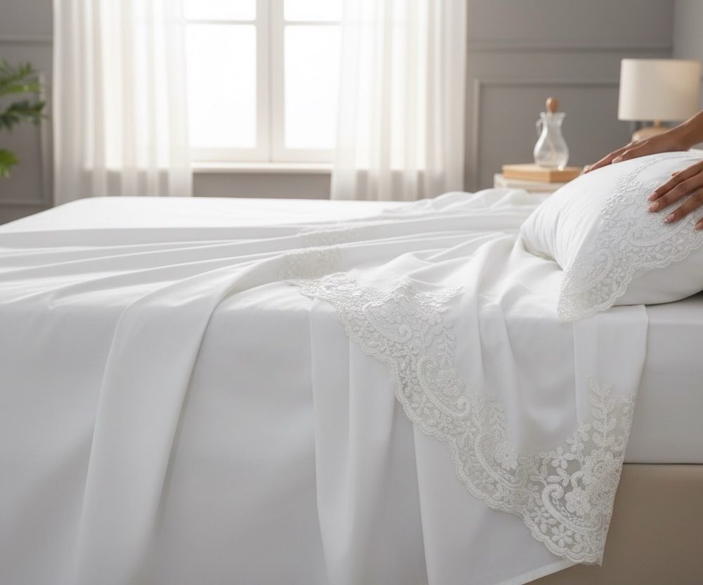 Coppia lenzuola matrimoniali rebrode’bianco