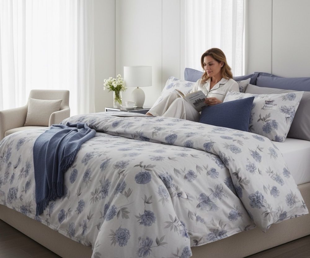 Completo Copripiumino matrimoniale Somma Alizee pastello