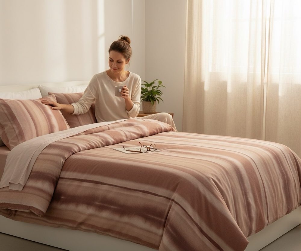 Completo copripiumino 1 piazza Vallesusa Light rosa