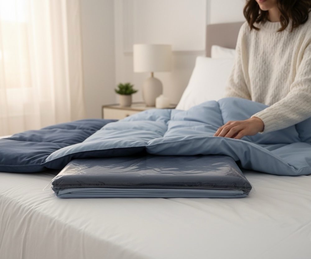 Completo copripiumino 1 piazza Vallesusa Inside Blu