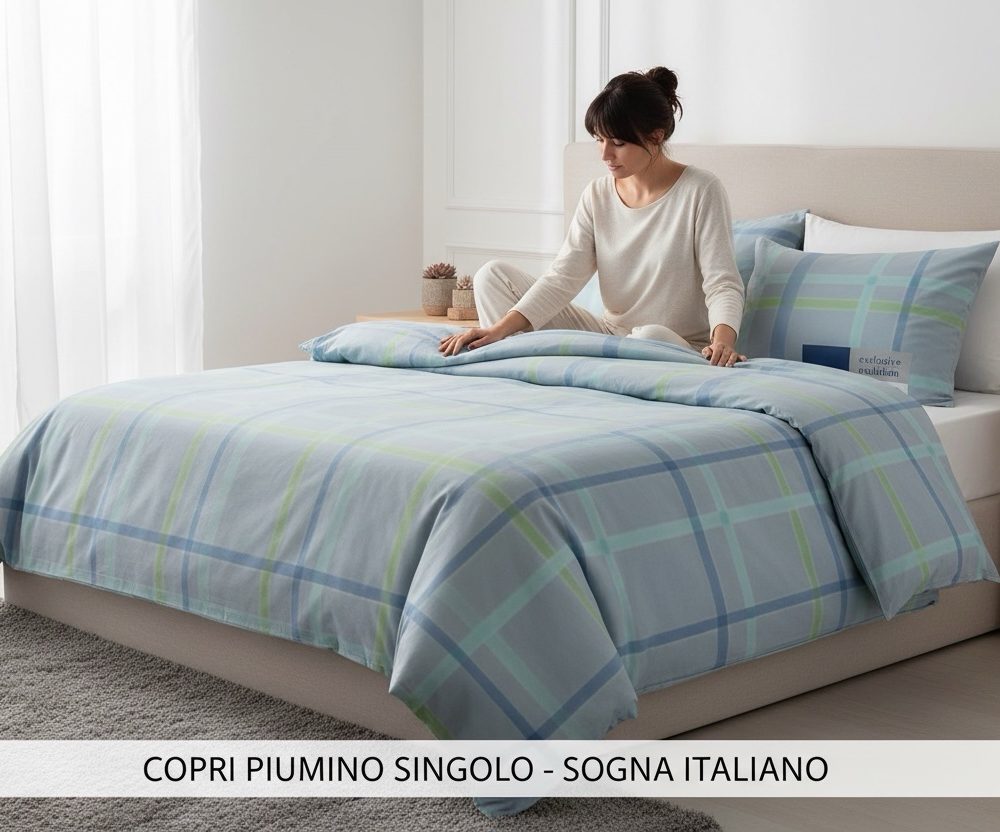 Completo copripiumino 1 piazza Vallesusa Star Lago