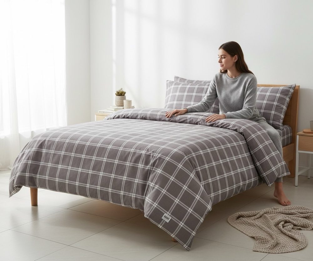 Completo copripiumino 1 piazza Gabel Baltimora Bruma