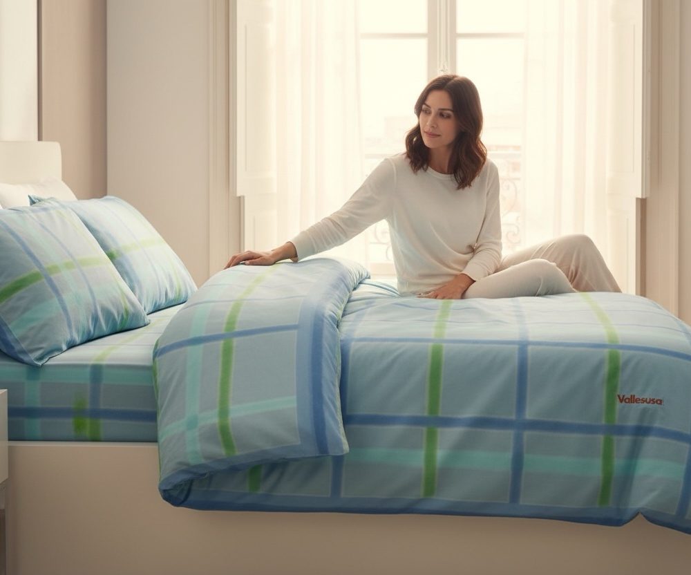 Completo copripiumino 1 piazza e mezza Vallesusa Star Lago