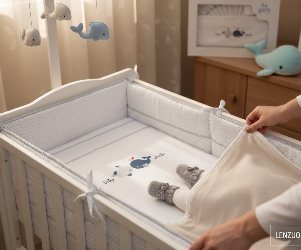 Lenzuolino culla gary cm 90x120 sotto sopra federa crema corallo