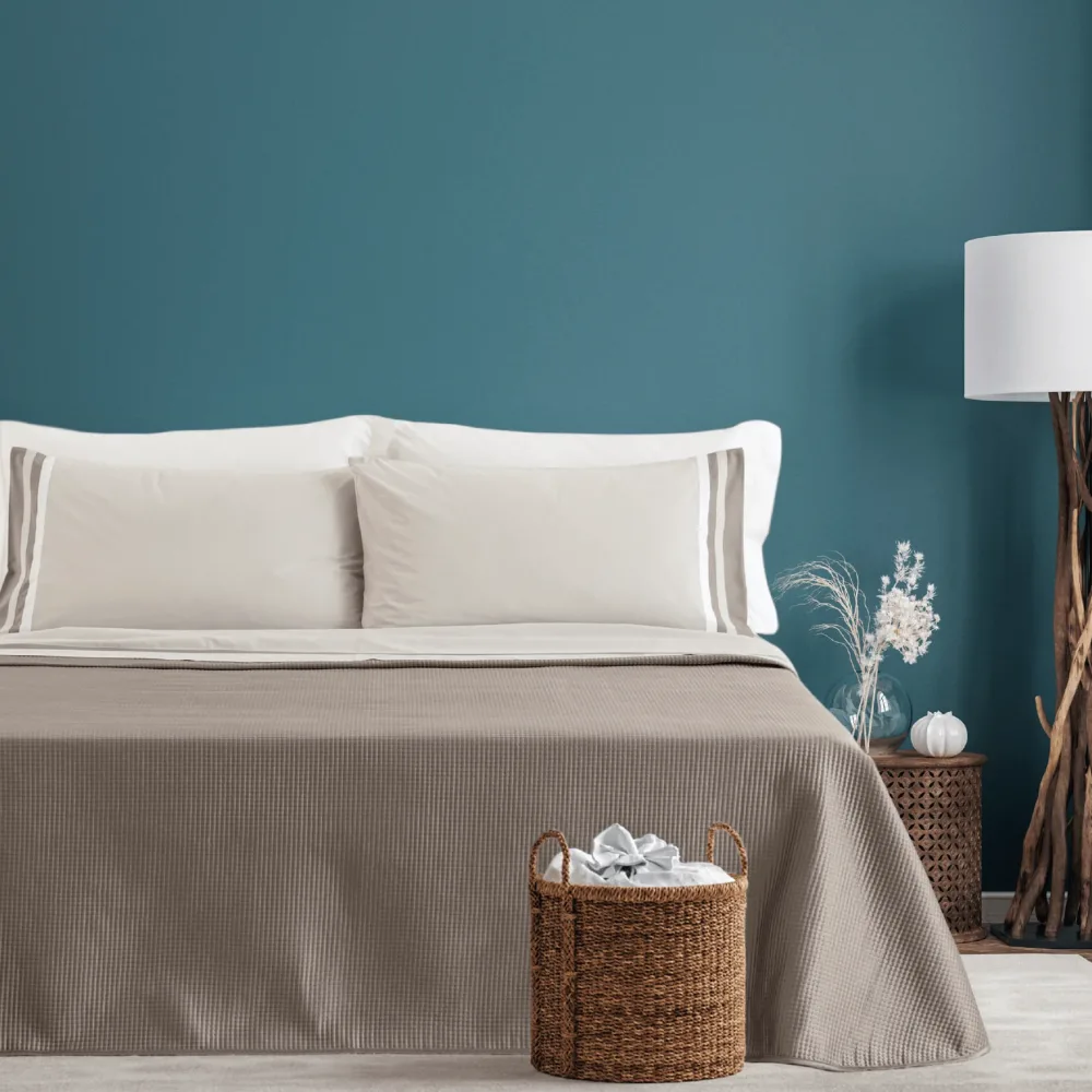 Trapuntino matrimoniale Linea Oro in velluto