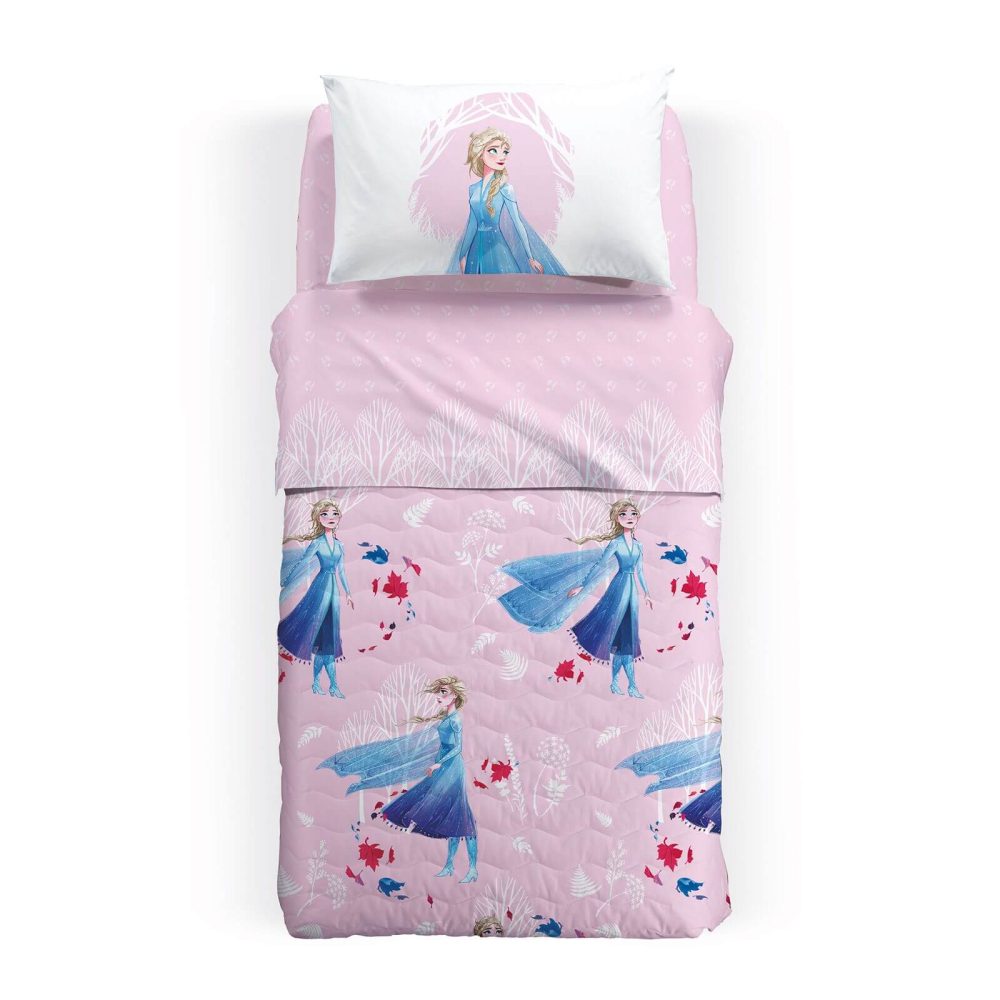 Copriletto trapuntato Disney Frozen Beach Singolo in Cotone Caleffi