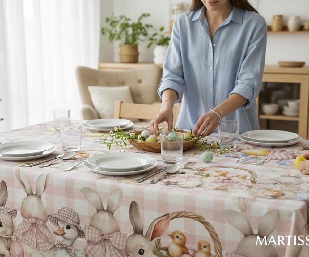 Tovaglia da tavola Marta Marzotto stampa digitale mis cm 140X240