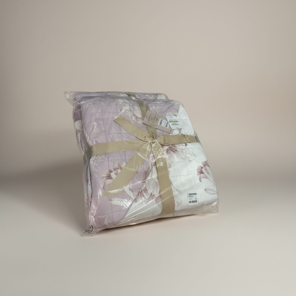 Copriletto trapuntato matrimoniale linea oro