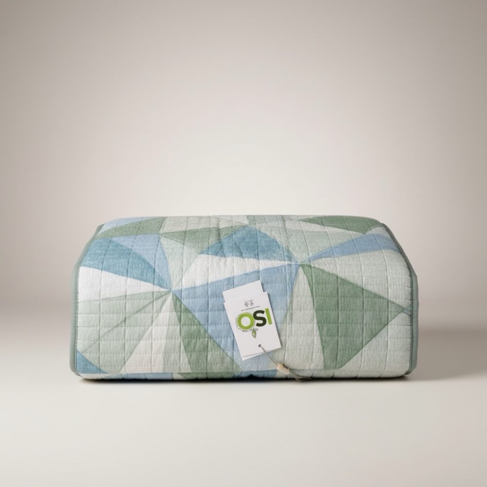 Copriletto trapuntato matrimoniale linea oro stampato