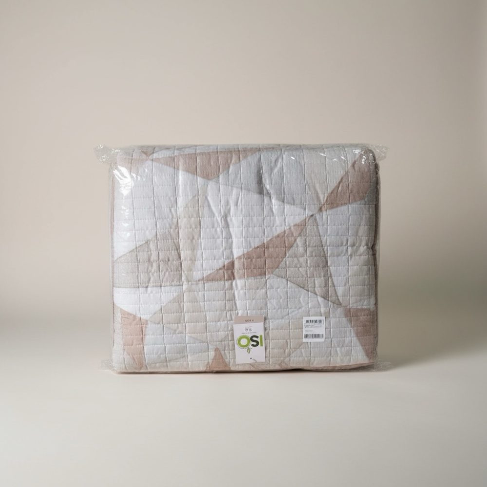 Copriletto trapuntato matrimoniale linea oro stampato