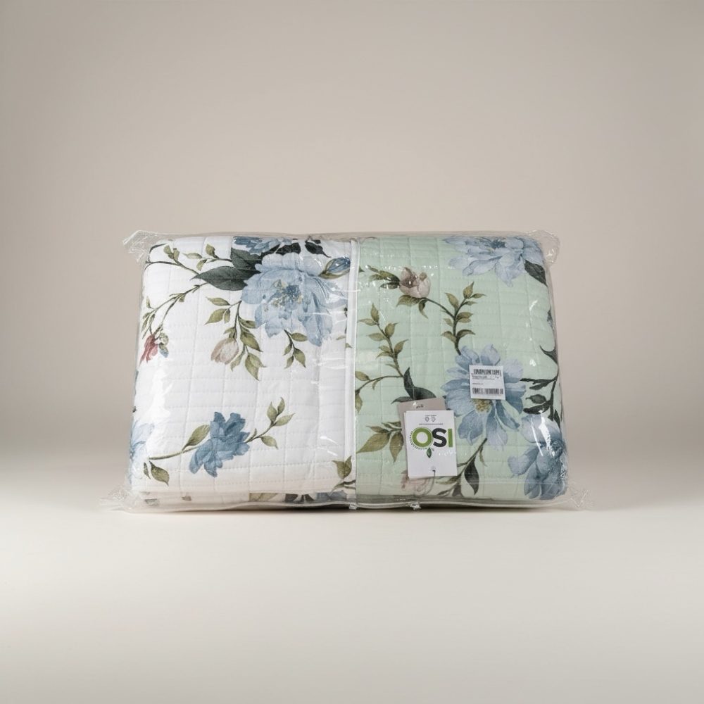 Copriletto trapuntato matrimoniale linea oro stampato