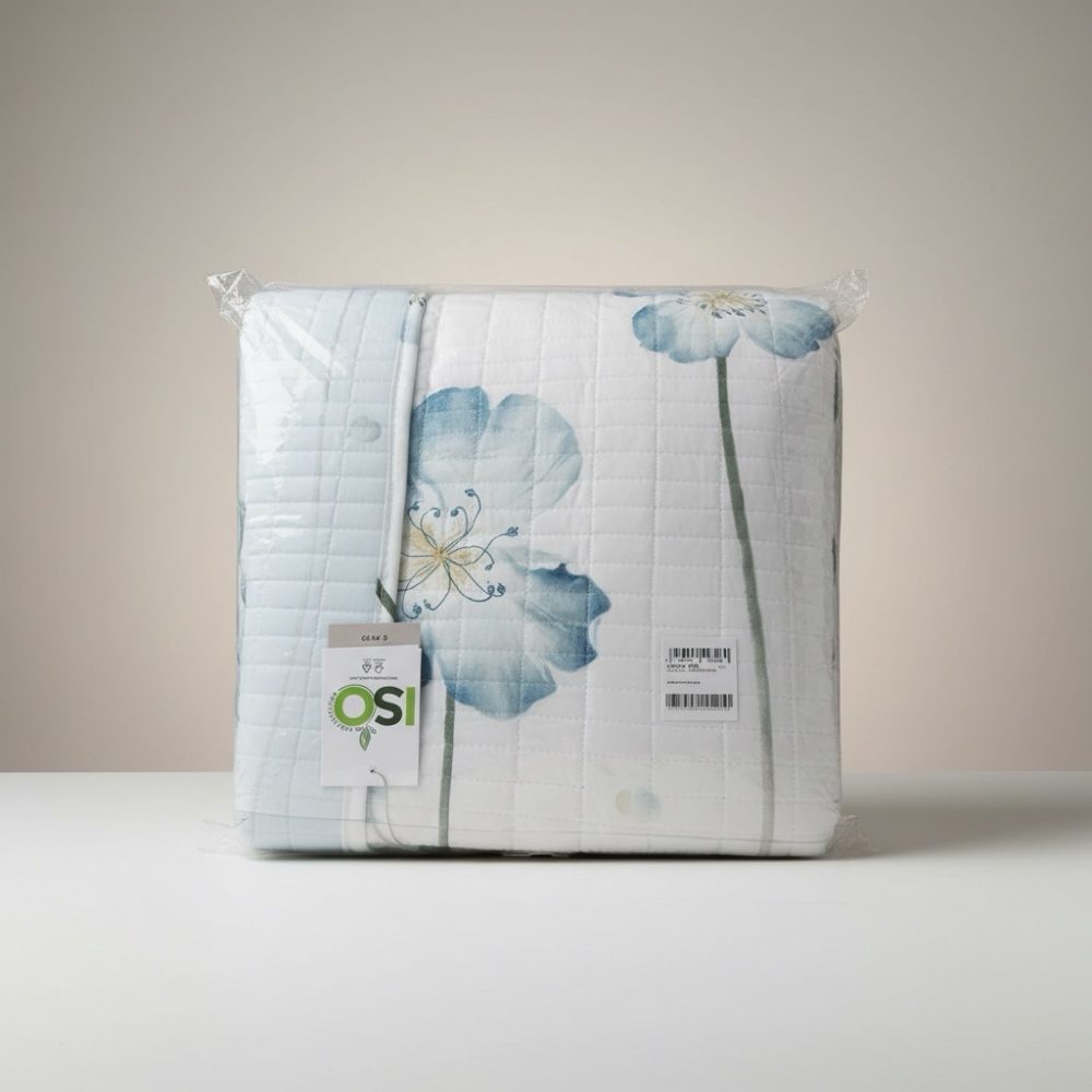 Copriletto trapuntato matrimoniale linea oro stampato